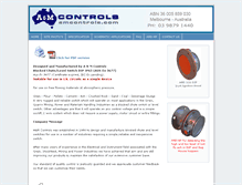 Tablet Screenshot of amcontrols.com